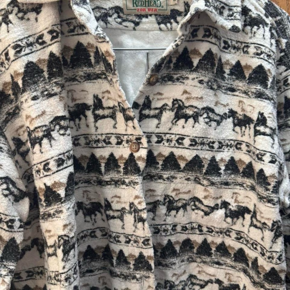 RedHead Black and White Patterned Jacket - image 7